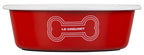 Le Creuset Enamel on Steel Medium Dog Bowl, 4 Cups, Red