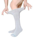 VEIGIKE Replacement Sock Liner for Orthopedic Walking Boots Walker Brace,Tube Socks Under Air Cam Walkers and Fracture Boot Cast Shoe Surgical leg Cover Grey 2 Pairs