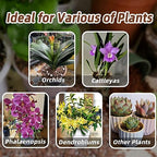 CJGQ Orchid Bark Potting Mix 9Quart, Mix Pine Bark and Organic Perlite for Plants, Orchid Fertilizer Garden Soil for Root Development, Improve Drainage and Aeration
