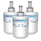 Overbest DA29-00003G Refrigerator Water Filter, Replacement For Samsung DA29-00003G, DA29-00003B, DA29-00003A, Aqua-Pure Plus, HAFCU1 (Pack of 3)