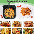 BYKITCHEN 8 Inch Square Air Fryer Rack, Stainless Steel Dehydrator Rack, Square Air Fryer Accessories for Cosori, Instant Vortex, Gourmia, Ninja Foodi Grill and More