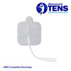 Discount TENS, EMPI Compatible TENS Electrodes, 8 Premium Replacement Pads for EMPI TENS Units. (2 inch x 2 inch)