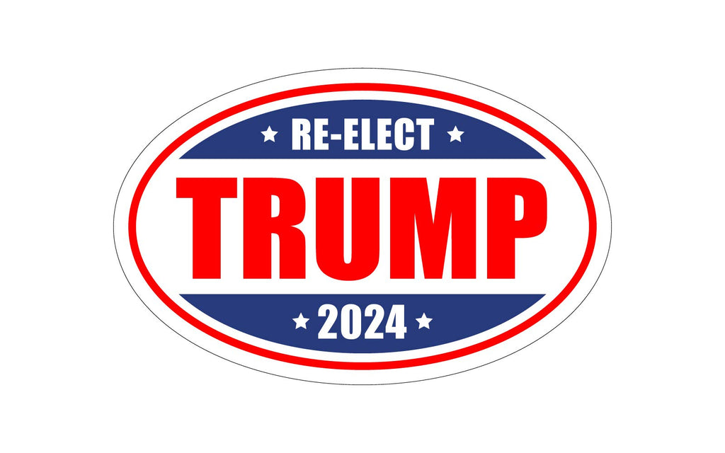 4 - Variety Pack Elect Trump 2024 Oval Magnet MAGA TO604
