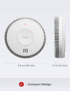 X-Sense Hardwired Combination Smoke and Carbon Monoxide Detector, Hardwired Interconnected Smoke and CO Detector Alarm with Replaceable Battery Backup, XP04, 6-Pack