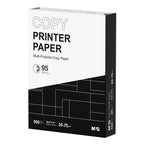 Multipurpose Copy Printer Paper, 8.5 x 11, 20lb, 1 Ream (500 Sheets), 95 Bright, White