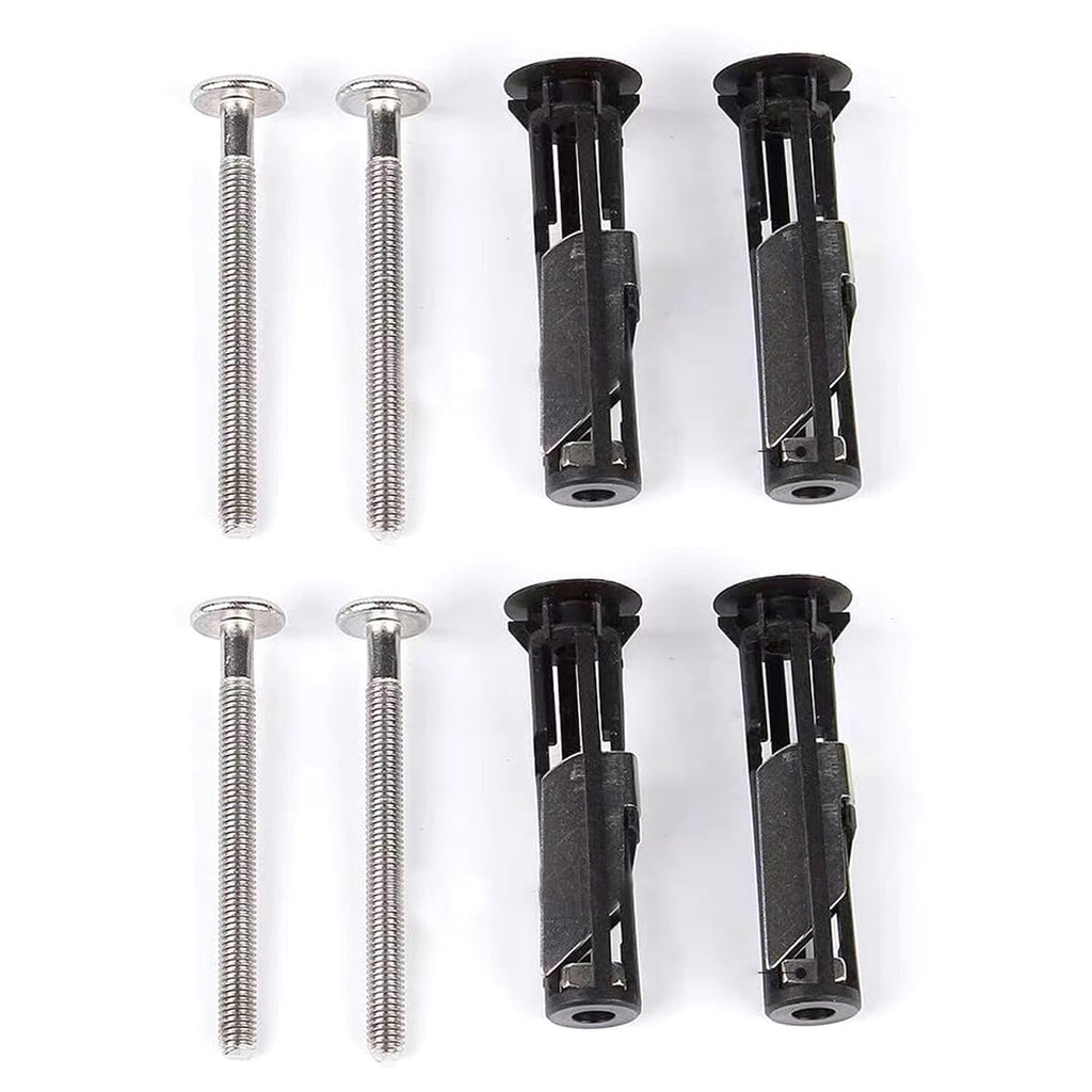 MUU Universal Toilet Seat Bolt kit,Screws,Quick Release,Easy to Install- Toilet Seat Replacement Parts Kit,Toilet Cover Maintenance Accessories,Fixing Accessories (Screws-JS2) (4)