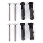 MUU Universal Toilet Seat Bolt kit,Screws,Quick Release,Easy to Install- Toilet Seat Replacement Parts Kit,Toilet Cover Maintenance Accessories,Fixing Accessories (Screws-JS2) (4)