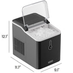 Iceman by Chefman Nugget Ice Maker Countertop, Pebble Ice Maker Machine, 26 lb in 24 Hours, Ready in 6 Minutes, Removable Ice Basket, Fun and Chewable Cubes, 1.5L Water Tank, Self-Cleaning Function