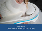 MedCline Shoulder Relief Wedge and Body Pillow System, Right or Left Side Sleeping Comfort, Medical Grade, Size Small/Medium (5’9 and Under)