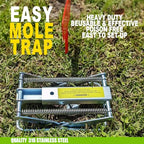 Upgraded Mole Trap Scissor, Mole Traps for Lawns That Kill Best, Easy Step Setup