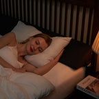 King Size Bed Wedge Pillow - for Headboard Gap/Headboard Pillow/Mattress Wedge /Bed Gap Filler (76"x10"x6") - Bloster Triangle Pillow for Sleeping To Fill Gap (0-8") Between Headboard and Mattress