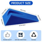 Suzile Mobilization Wedge 7.9 x 4.1 x 2 Inch Triangle Therapy Wedge Non Slip Silicone Wedge Pillow Sturdy Support for Relieve Spinal Pain Rehabilitation Tool(Blue)
