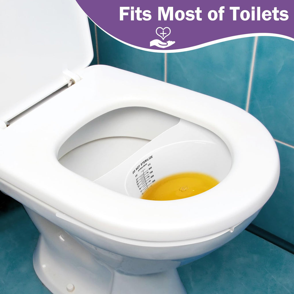 TrelaCo 75 Pcs Urine Hats for Toilets Stool Sample Collection Kit Urine Collection Hat Urine Collector Specimen Cups Pee Urine Sample Cup Containers for Women and The Elderly, 27oz/ 800cc