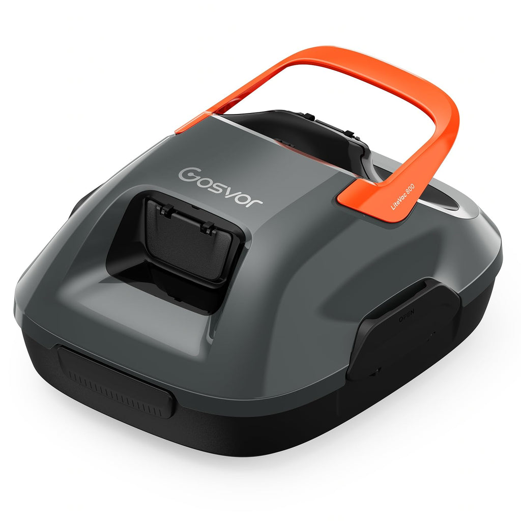 Cordless Robotic Pool Cleaner, Pool Vacuum for Above Ground Pool Lasts 90 Min, Portable, Self-Parking, Ideal for Pools up to 860 sq.ft