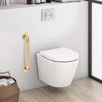 20 Inch Anti Slip Shower Grab Bar Gold, Munzong 2 Pack Bathroom Grab Bar, Knurled Bathroom Balance Bar,Safety Hand Rail Support Handicap Elderly Injury Senior Assist Bath Handle