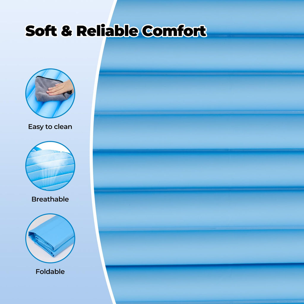 Careboda Alternating Air Pressure Mattress Pad, Bed Sore Prevention Solution, Mattress Topper with 10-Level Pump, Waterproof Pressure Relief Ulcer Cushion Pad for Bed Sores for Hospital and Home