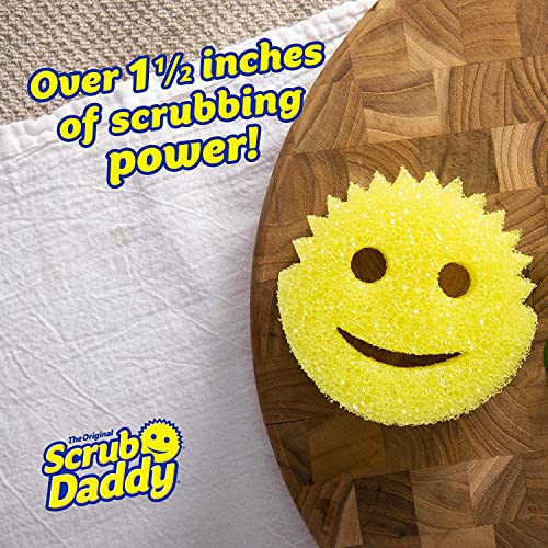 Scrub Daddy Sponges 4ct + Scrub Mommy 4ct - Scratch-Free Multipurpose Dish Sponges - BPA Free & Made with Polymer Foam - Stain & Odor Resistant Kitchen Sponge (8 Pack)