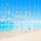 Sun Catchers, 10 Pcs Crystal Suncatcher Prism Hanging Kit with Chain Rainbow Maker Crystals Balls Pendants Ornaments for Indoor Window Outdoor Garden Backyard Patio Car Mirror Christmas Tree Decor