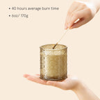 LA JOLIE MUSE Ginger & White Musk Scented Candles, Christmas Candles for Home Scented, Luxury Candles Gifts for Women, Holiday Ginger Candle, Natural Soy Wax Candle, 6 oz 40 Hours Burn