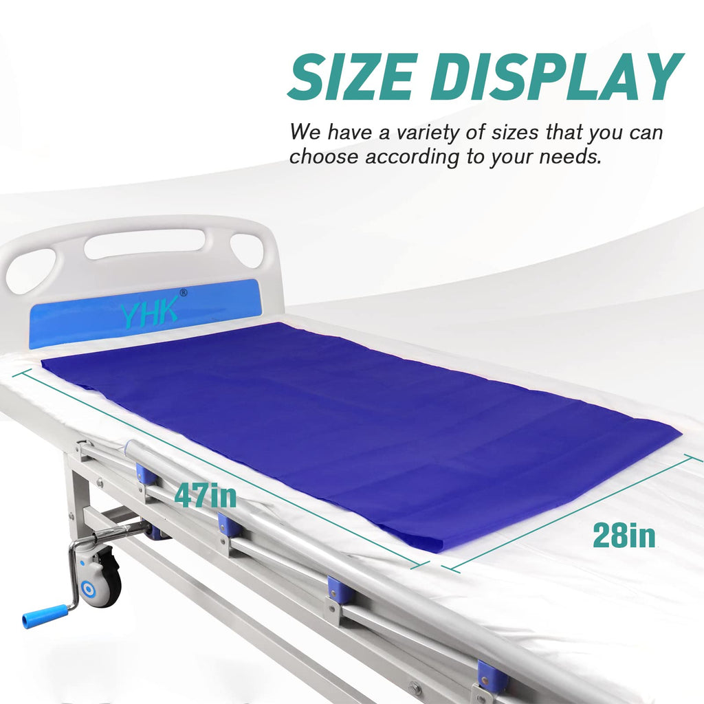 YHK Tubular Slide Sheet Transfer, Car Transfer Aid Easy Slide Sheet Positioning for Automotive Bed Flip Repositioning Home Care Assisted Mobility for Elderly Device (Blue, 28"x47")