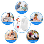 ChunHee Wireless Caregiver Pager Call Button Nurse Alert System Call Bell for Home/Elderly/Patient Emergency Vibration Pager 2 Transmitter+1 Receiver(800+Feet Operating Range)