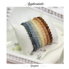 Gaspletu 2600PCS 6mm Glass Beads for Jewelry Making, 48 Colors Crystal Beads Bracelets Making Kit, Christmas Colors 2 Box Round Beads Suitable for Beginners