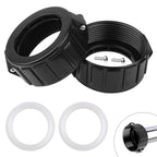 UASAM 2" Spa Hot Tub Heater Split Nut Unions with Screws & Heater Gasket, Split Nut for Hot Tub and Spa Replacement Part, Suitable for 2-inch Heater Assemblies - 2 Pack