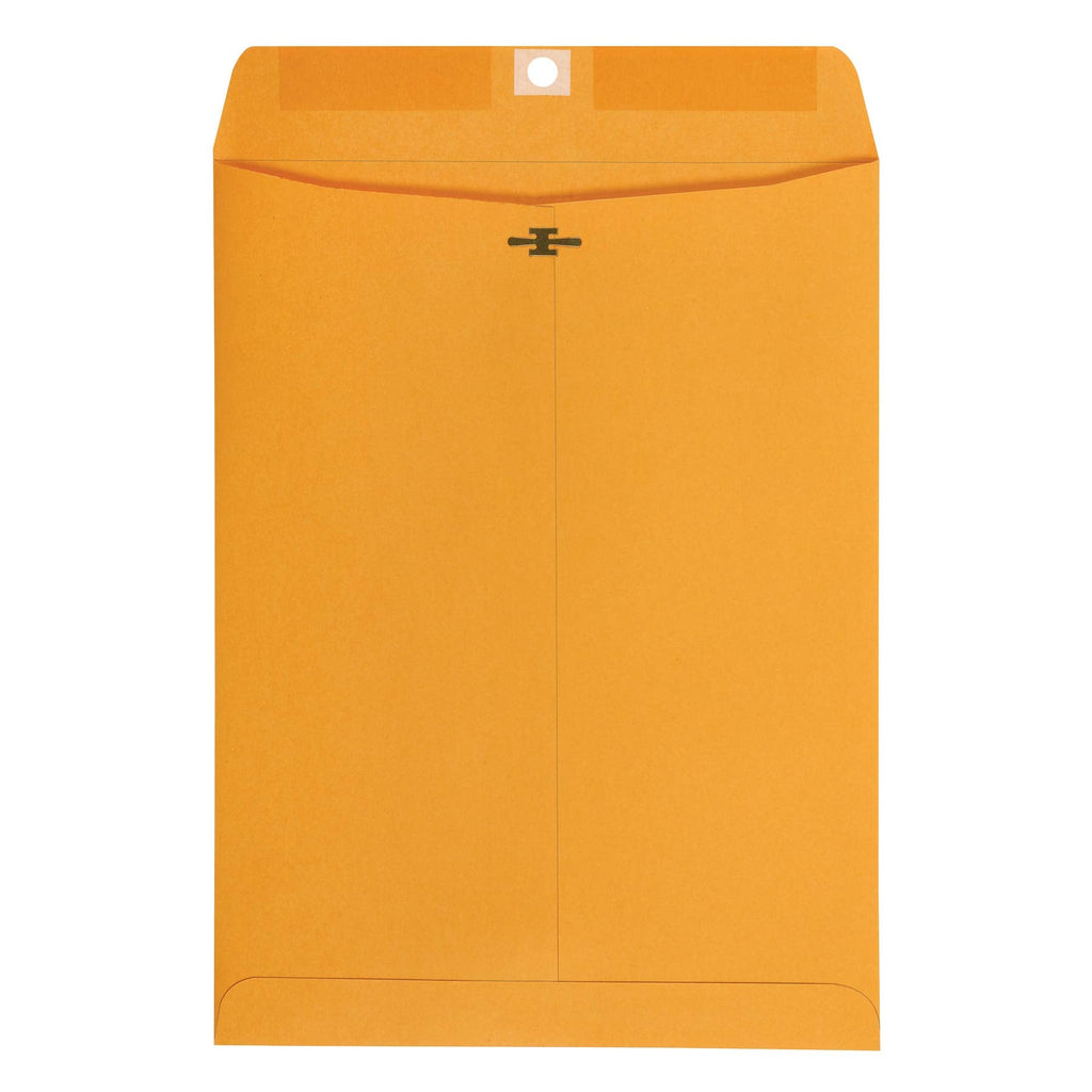 Amazon Basics 9 x 12-Inch Clasp Kraft Envelopes, Gummed, 100-Pack