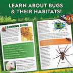 NATIONAL GEOGRAPHIC Bug Catcher Kit for Kids - Kids Bug Habitat with Magnified Viewer, Bug Catcher, Tweezers & Learning Guide, Insect Habitat, Outdoor Toys, Kids Bug Catching Kit, Bug Cage, Bug Box