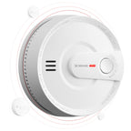 X-Sense Smoke Detector, Wireless Interconnected Smoke Alarm with 10-Year Battery Life and Transmission Range of Over 820 ft, SD20-W, Pack of 1