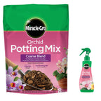 Miracle-Gro Orchid Bundle Pack - Includes Potting Mix and Plant Food Made Specifically for Orchids