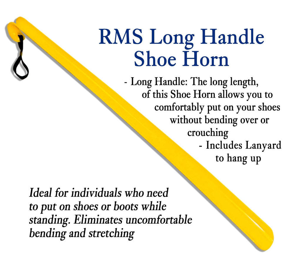 RMS Economy 4 Piece Set Hip Kit - Ideal for Recovering from Hip Replacement, Knee or Back Surgery, Mobility Tool for Moving and Dressing (26 Inch Reacher)