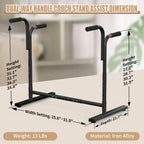 Adjustable Dual-way Handles Couch Chair Stand Assist for Seniors, Standing aid & Support Device, Chair Lift Assist Device for Elderly Mobility & Daily Living Stand to Sit(300LBs Loading, Black)