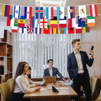World Flags,International Flags,100 Countries Pennant Banner String National Flags For Classroom Garden Festival Grand Opening Bar Sports Clubs Party Events Decorations