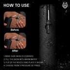 Wush Pro by Black Wolf - The Original Deluxe Water Powered Ear Cleaner with 6 Reusable Replacement Tips by Black Wolf - Safe & Effective for Ear Wax Buildup - Electric Ear Wax Removal Kit (Black)