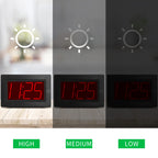 KWANWA Alarm Clock, 8" Large Screen Display, Digital Clock, Battery Operated, Auto Dimmer Mode,Wall Clock&Desk Clock for Bedroom, Office, Living Room, Elderly