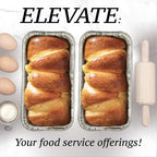 Spare Essentials (65 Pack) 2Lb Foil Bread Pans for Baking, Disposable Bread Pans - Perfect for Baking Banana Bread, Cakes & Meatloaf - 2 Pound Aluminum Pans for Food Serving - 8.5" X 4.5" X 2.5"
