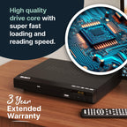 2025 Model HDMI DVD Player for TV | 1080P Region Free DVD Players for Smart TV | Mini DVD Player with USB, CD & MP3 | HDMI Cable, RCA Cable & Remoted Control | MAJORITY DVD Player