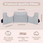 RoamReady Hysterectomy Recovery Pillow, Post-Surgery Cushion for Abdomen C-Section Tummy Tuck Lumpectomy Myomectomy Patients Must Haves Abdominal Pillow with Pocket