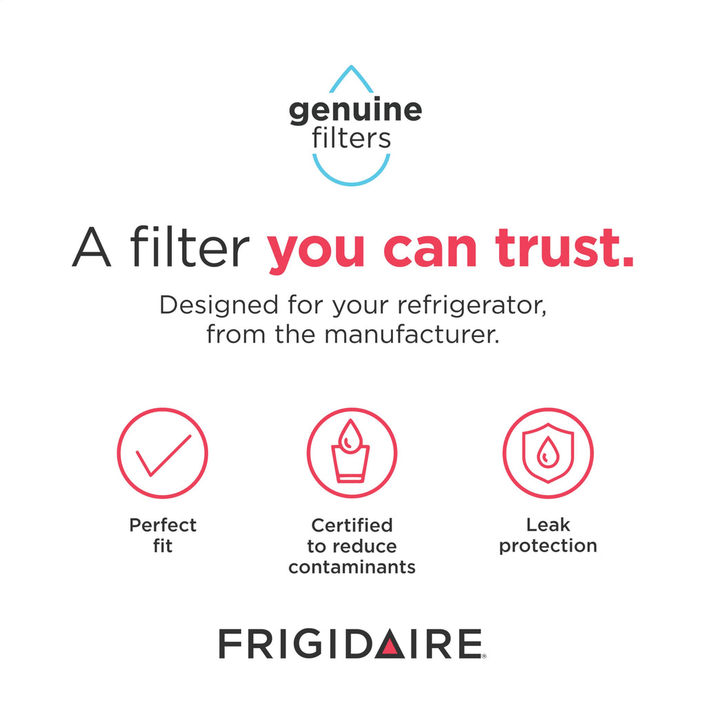 Frigidaire PurePour® PWF-1 (FPPWFU01) & PureAir® RAF-2 Water & Air Filter Combo Kit, White