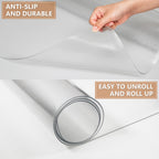 HOMEK Office Chair Mat for Hardwood Floor- 46" x 60" Clear Desk Computer Chair Mat for Hard Wood/Tile Floors, Easy Glide Plastic Mat for Under Office Chairs on Hardwood for Work & Home