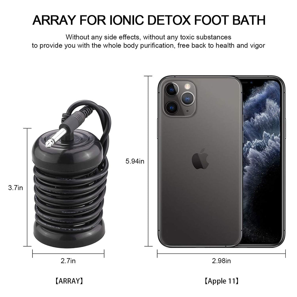 4 Pack Foot Detox Arrays, LeCuag Super Replacement Ion Arrays for Ionic Foot Bath Detox Machine, Portable Arrays for Ionic Detox Foot Bath SPA Cleanse Machine