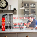 WPW Upgraded 8-in-1 Fire Extinguisher for Home with Wall Mount, 620ml Portable Fire Extinguisher For Vehicle Car Boat House Kitchen Emergency Supplies, Water-Based Solution For A, B, C, K Fire