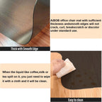 AiBOB Office Chair Mat for Hardwood Floor, 36 X 48 inches, Hard Floor Chair Mats Under Computer Desk, Easy Glide for Rolling Chairs, No Curling