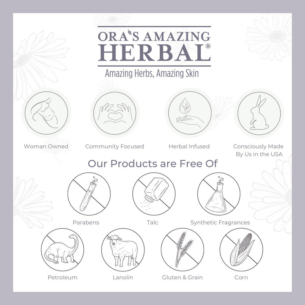 Ora's Amazing Herbal Unscented Tattoo Oil, Fragrance Free Moisturizer For Tattoos, Heal New & Brighten Old, Soothe Itch, Moisturize, Men Women, Natural Tattoo Aftercare, (2 oz)