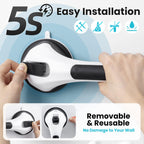 TAILI Shower Grab Bar, 12 Inch Shower Handle for Bathtubs and Showers for Elderly, Suction Grab Bars for Seniors Bathroom Safety Handle for Elderly, No Drilling Removable,Black