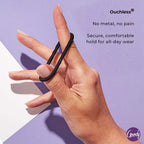 Goody Ouchless No-Metal Elastics Hair Tie (15 Ct, Neutrals/Multi) - 4MM for Medium Hair - Pain-Free Hair Accessories for Women Perfect for Long Lasting Braids, Ponytails and More