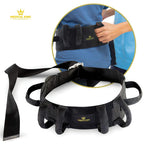 Medical king Transfer Belt Fle to unlock - 50" holds up 500 LBS - or Lifting Seniors - Gait Belt With 6 Handles - Great lift belt for elderly, therapy, handicap etc. walking & standing - easy buck