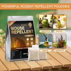 Mouse Repellent Pouches,24 Pack Rodent Repellent,Nature Peppermint Oil Keep Mice Out of Car Engines,Rv,Garage & Home,Safe for Humans and Pets