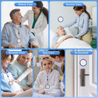 Caregiver Pager Alert Button for Home, Life Alert Beeper for Elderly Monitoring Emergency Button Bell, 500FT Wireless Panic Call Button Alarm Nurse Care for Seniors Patients, Waterproof